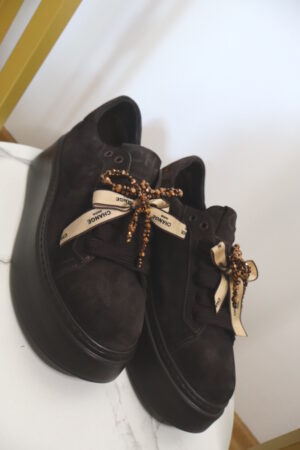 Brązowe SNEAKERSY CHEBELLO